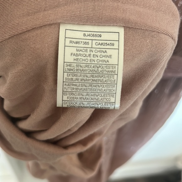 BB Dakota Love To Love You Pink Metallic Midi Cocktail Dress - Picture 10 of 13